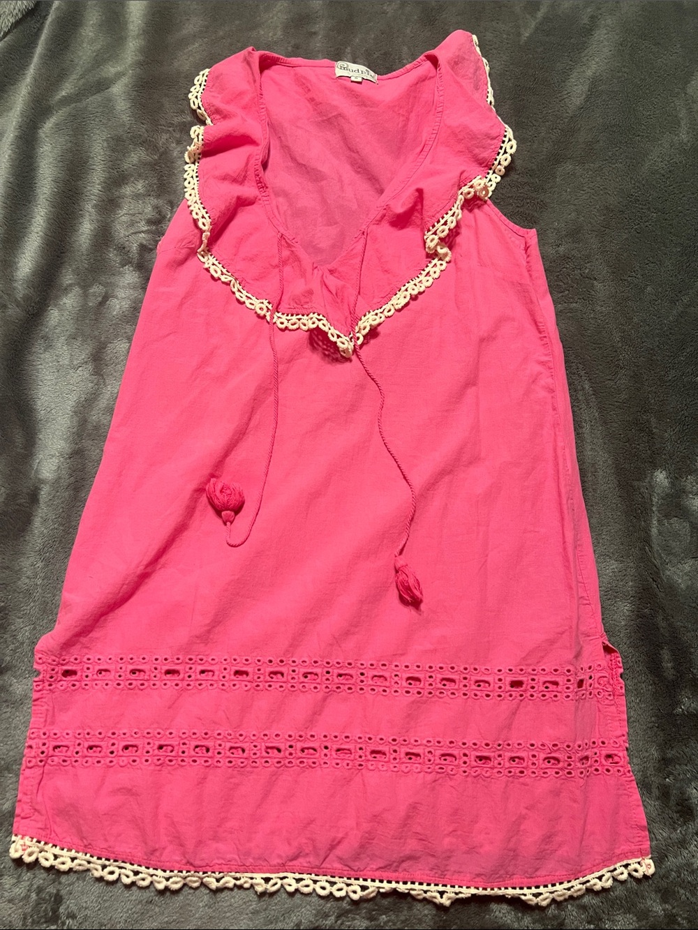 Mud Pie Bright Pink Women's Medium Dress